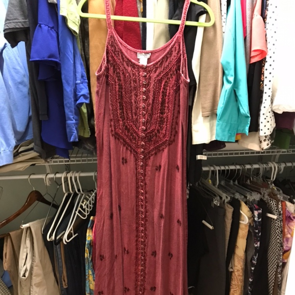Hippie step in style dress